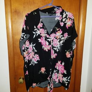 Torrid Tropical Flower Button Up